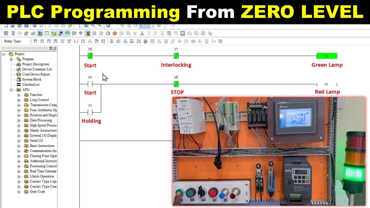 PLC Programming Class from Zero Level | Start PLC Step by Step 
