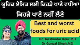 ⁣Best and worst foods for uric acid! ਵਧੇ ਯੂਰਿਕ ਏਸਿਡ ਲਈ ਕੀ ਖਾਣਾ ,ਕੀ ਨਹੀਂ ਖਾਣਾ !(384)