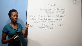 Form 1 -  Cre (What Is Christian Religious Education )