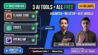 Use Claude Code + OpenClaw + Codex FREE (No Limits, Best Models, No Setup) Profile