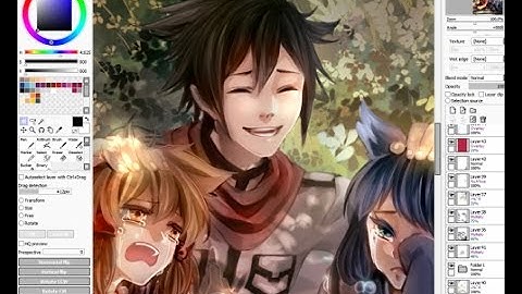 Anime / Manga Painting with Paint Tool SAI (Rin + Jin + Rei)