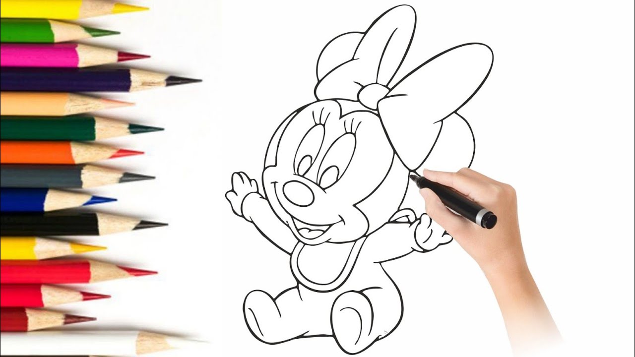 How To Draw Minnie Mouse Baby