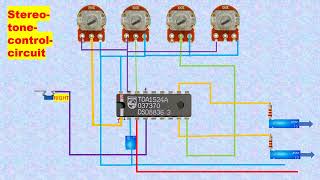 stereo tone control circuit diagram