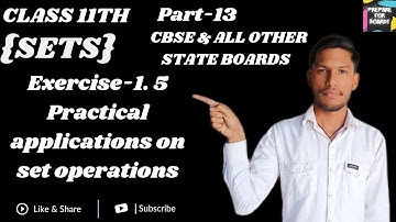 Class 11th Maths|Chapter 01|Sets|Ex.1.5|Q6 to Q12|#elementsofmathematics