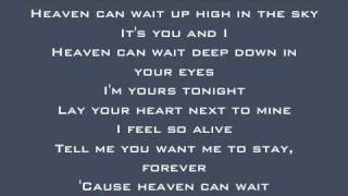Vignette de la vidéo "We The Kings - Heaven Can Wait Lyrics"
