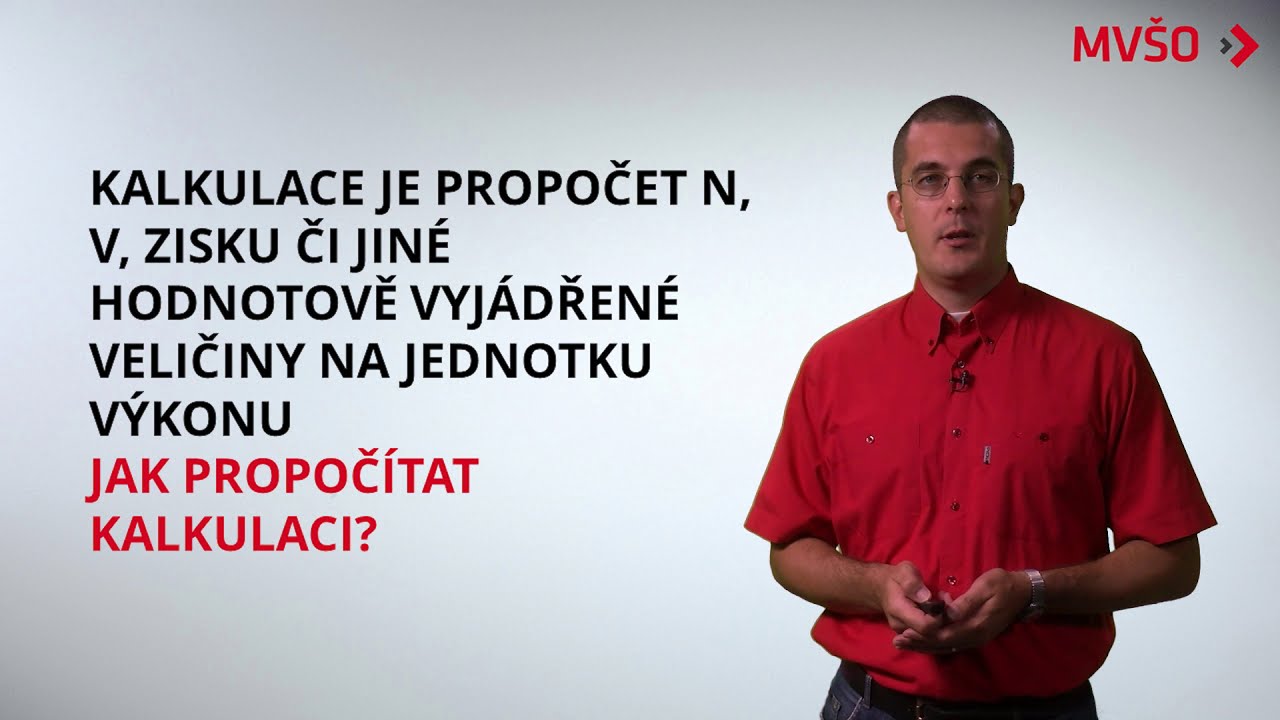 Metody kalkulace | EDULAM