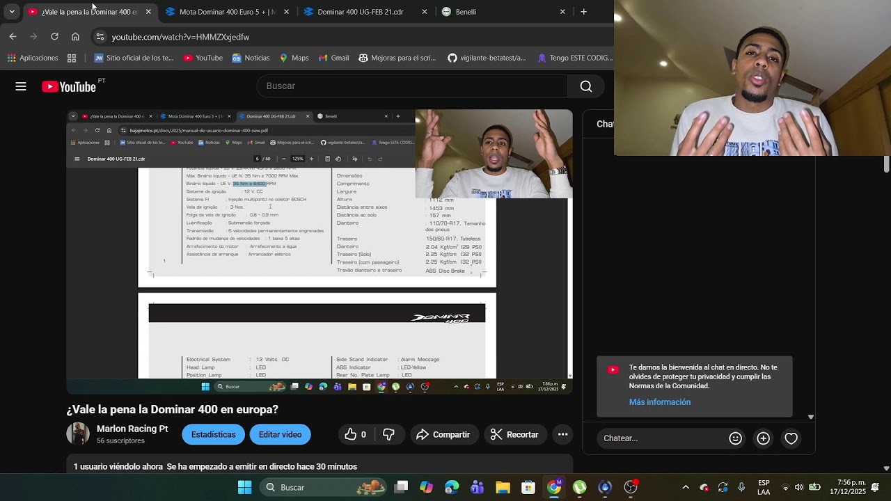 ¿Vale la pena la Dominar 400 en europa?