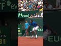 OUTRAGEOUS tweener 🤯 #Tennis #DavisCup #Shorts