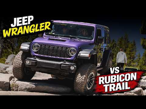 STOCK Jeep Wrangler vs Rubicon Trail!!
