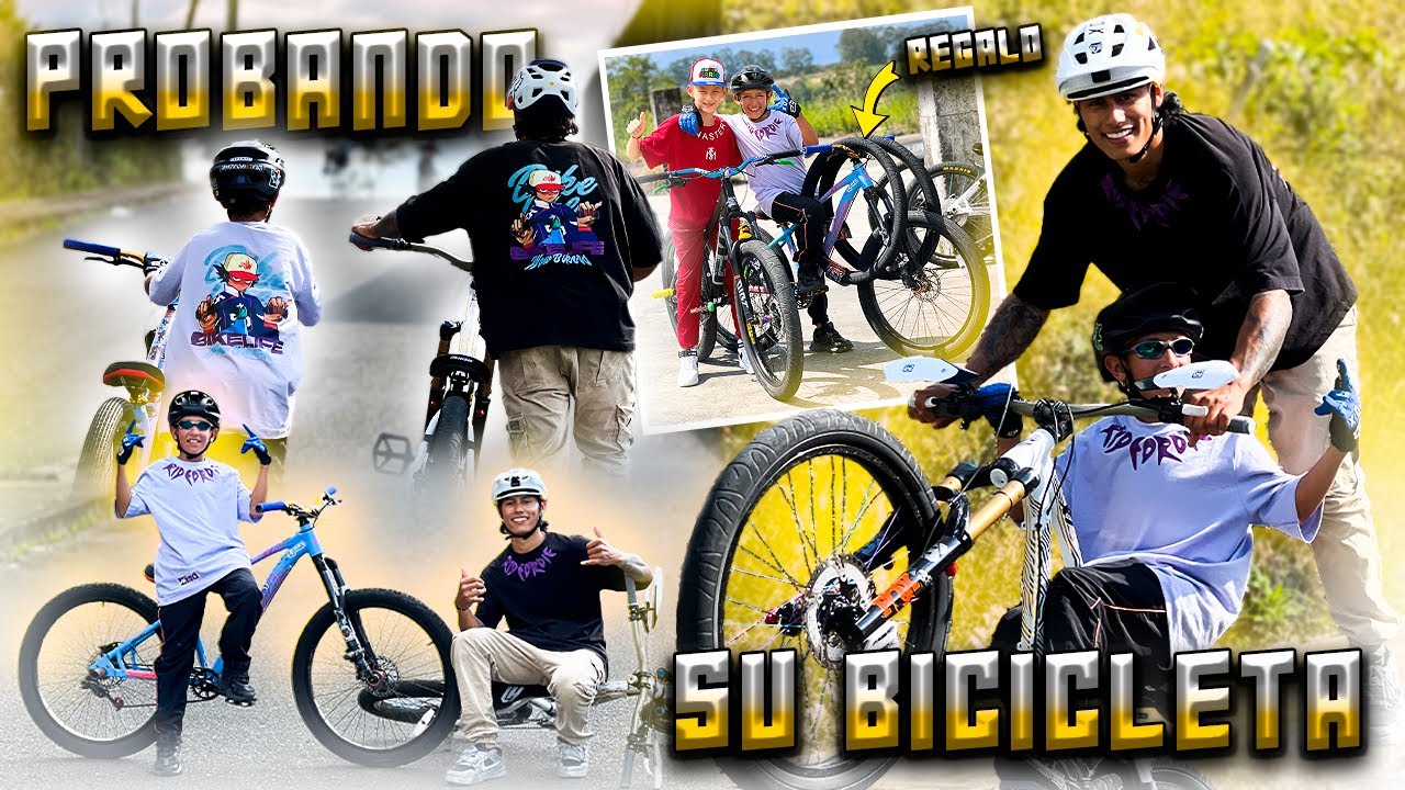 Salimos a probar su nueva bici🔥🚲 y se llevó una gran sorpresa😱😳