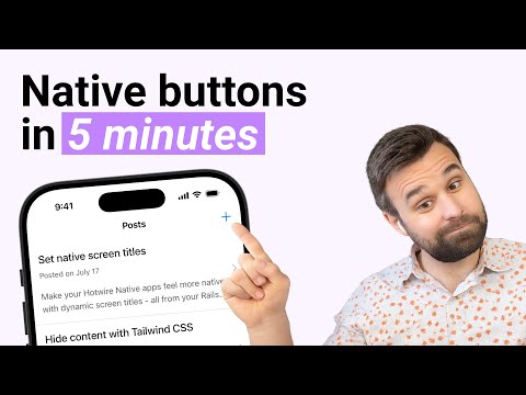 Add a native button to your Hotwire Native app (step-by-step)