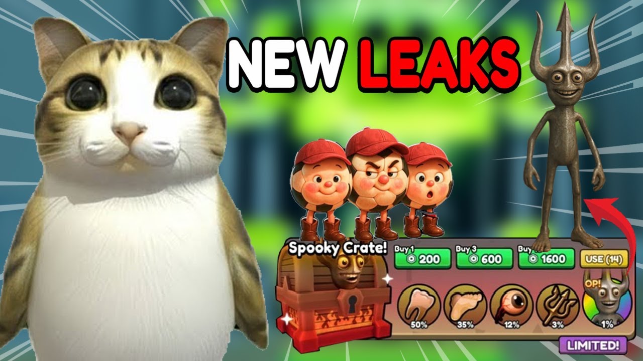 УТЕЧКИ обновления 28: Новый жуткий ящик + секретный Brainrot + Meow появятся в BrainRot Evolution...