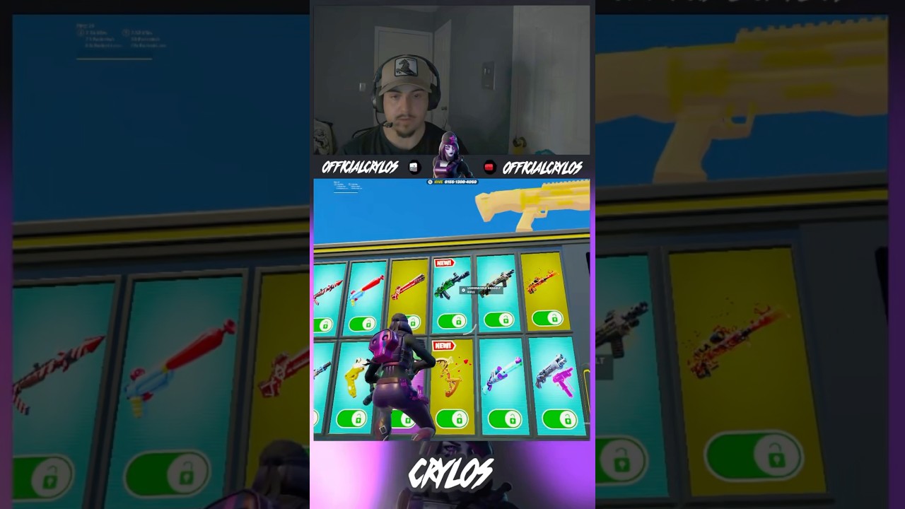 Fortnite 1v1 With Every Gun UnderWorld Assault Rifle😱