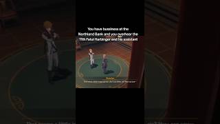 Tartaglia being sus #genshinimpact #childe #fatui #fatuiharbingers #tsaritsa #snezhnaya #shorts