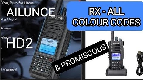 AILUNCE HD-2  Promiscous Mode & RX , all Colour Codes