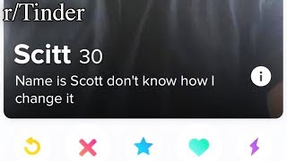 r/Tinder | Can't change my name sorry