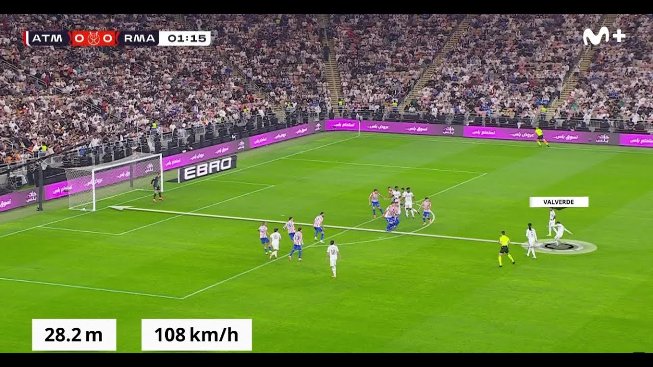 BOMBAZO DE FEDE VALVERDE GOLAZO DE TIRO LIBRE