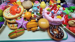 Satisfying Cutting 🍉🍎🔪🥑🥝🍗🌶️🍆🥚🍩🍞🍔🍑Foods Fruits Vegetables Toys ASMR live