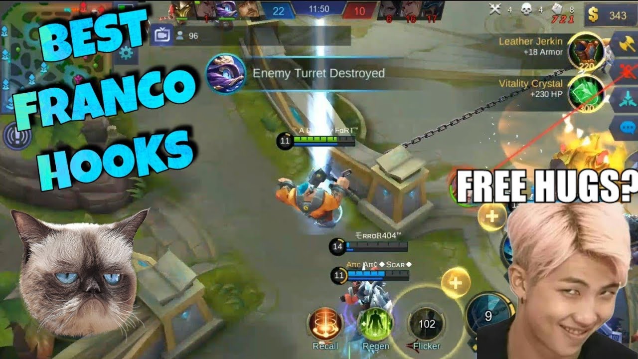 EPIC FRANCO HOOKS MONTAGE EP. 109 | WOLF XOTIC | MOBILE LEGENDS