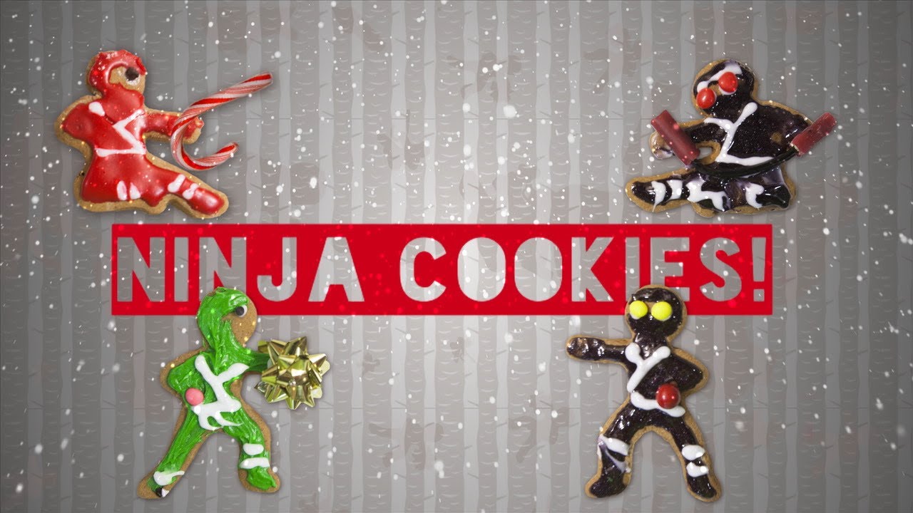 Ninja Gingerbread Cookies! YouTube