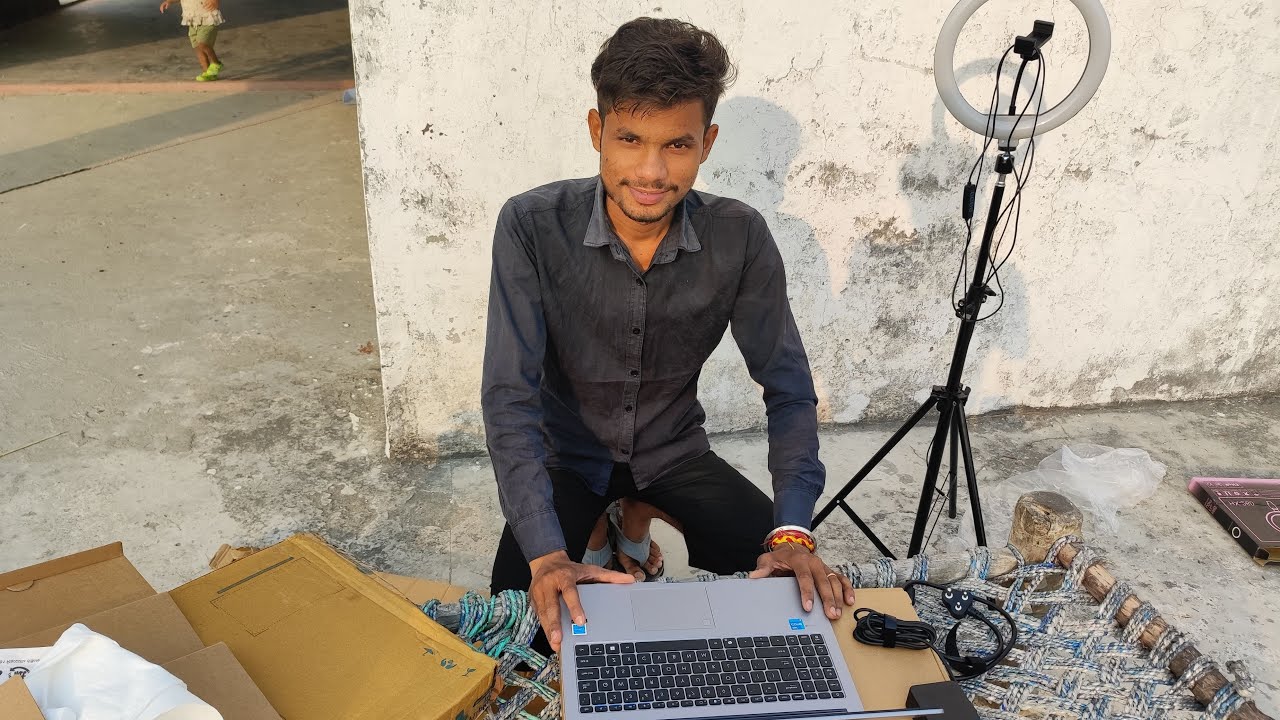 My New laptop💻 🥰 || Harish Dev vlog live stream - YouTube