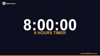 Famous 8 Hours Timer — 480 Minute Countdown Timer with Alarm Profile