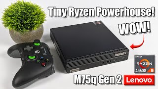 A Tiny Ryzen Powerhouse! M75q Tiny Gen 2 Review 4650G It Can Game!