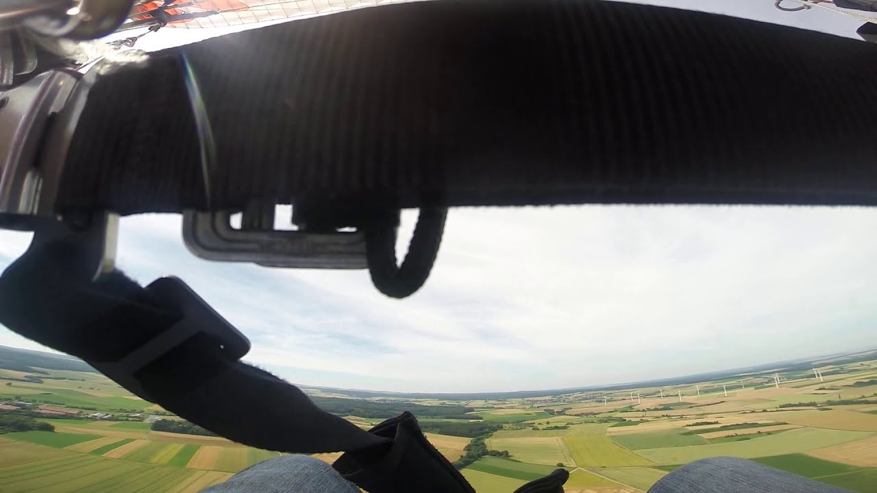 Paragliding an der Winde in Alsfeld