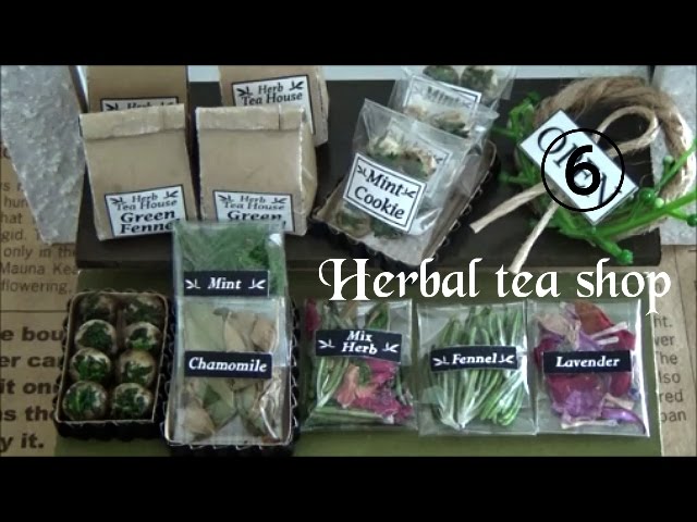 Miniature kit Herbal tea shop⑥♡ミニチュアキット ハーブティー 