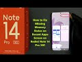 How to Fix Missing Memory Status on Recent Apps Screen on Redmi Note 14 Pro 5G?