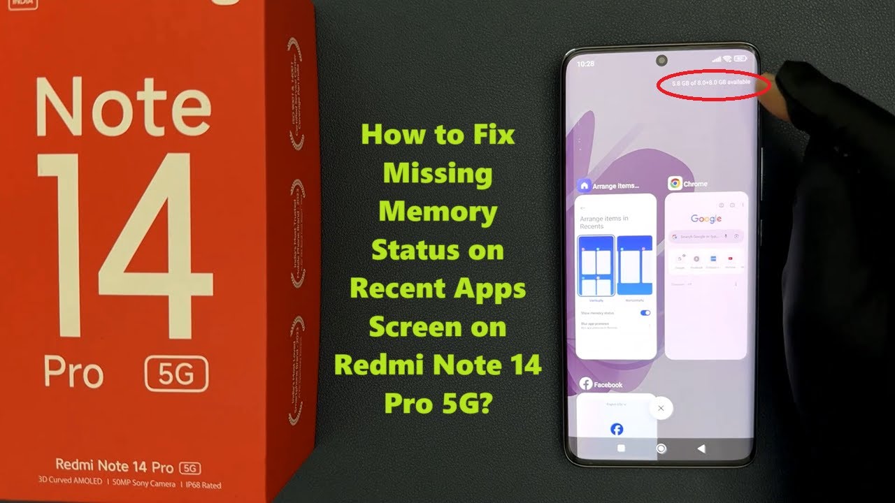 How to Fix Missing Memory Status on Recent Apps Screen on Redmi Note 14 Pro 5G?