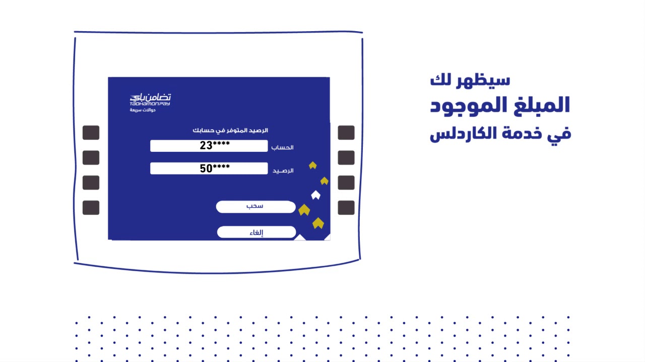 كاردلس Card less - في أي لحظة ومن أي مكان وبدون بطاقة