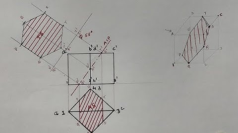 Cube with Hexagonal True Shape | 05 | Section Of Solid | ST Graphics Studio