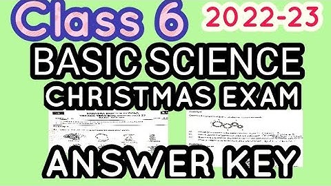Class 6 Basic Science Second Terminal Examination | Xmas Exam Question Answers Kite Victers Std 6