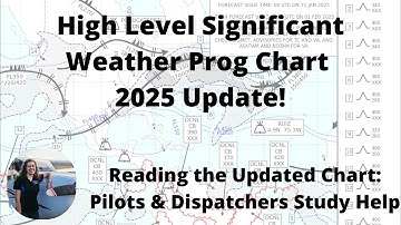 High Level Significant Weather Prog Chart 2025 Update! Airline Pilot & Aircraft Dispatcher Interview