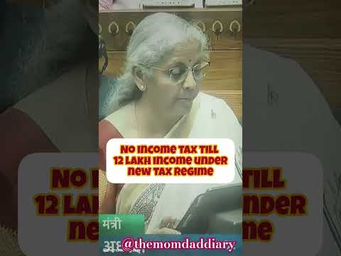 Zero Tax Till 12 Lakh Under New Tax Regime👏👏 #budget #budget2025 #trending #trendingshorts