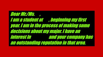 a sample of an informational interview request email