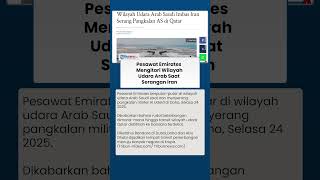 Iran Serang Pangkalan Militer Al Udeid hingga Pesawat Emirates Berputar-putar Wilayah Udara Arab
