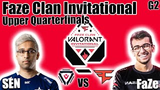 Sentinels vs FaZe Clan game 2 - Quarterfinals | Faze Clan Valorant Invitational