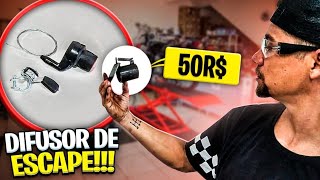 COMO FAZER UM DIFUSOR DE ESCAPE CASEIRO PARA MOTOS (gastando pouco dinheiro)