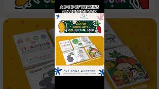 A B C D OF VITAMINS COLOURING BOOK - Science themed Crayon Jumbo Copy Colouring for Early Learning