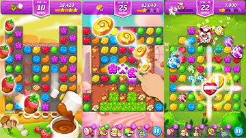 Lollipop & Marshmallow Match3 Android Gameplay