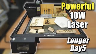 Super Powerful 10W Laser Engraver Longer Ray 5 | Testing Plus Review