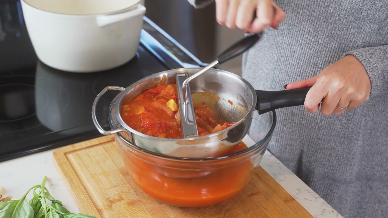 Food Mill with Detachable Handle for Canning | Hungry Artisan