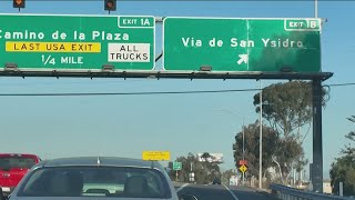 Last US exit I-5 Camino de la Plaza off-ramp to close nightly