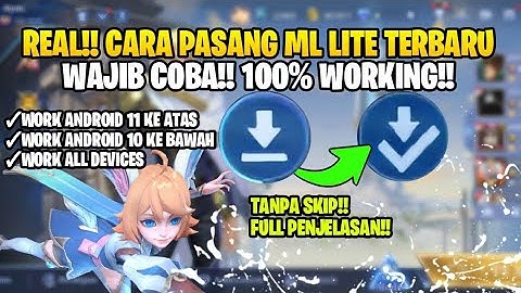 Cara Pasang Data ML Lite Terbaru 2024  Menggunakan Zarchiver | Worth it Untuk Semua Android