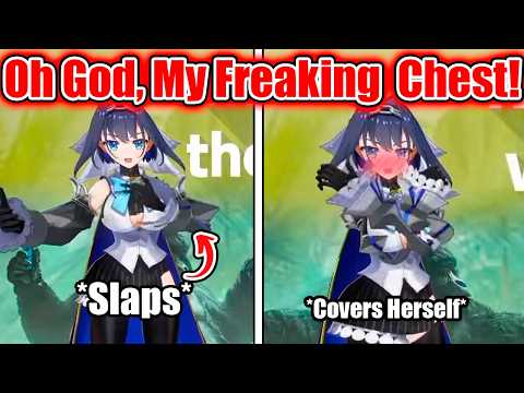 Kronii When She Realizes She Was Slapping Her Chest in This Game: