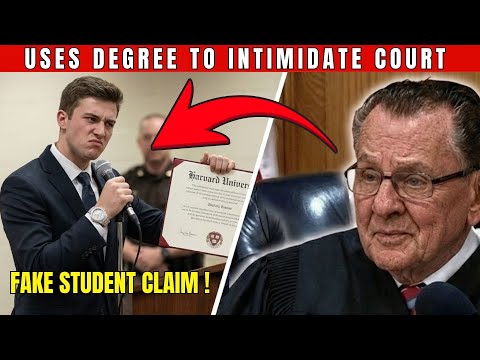 Harvard Student Uses Degree to Intimidate Court —Judge Caprio Checks ONE RECORD That Exposes The Lie