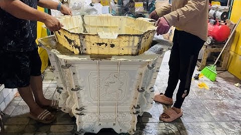 Khuôn Chậu Lục Giác 90 Chân Liền ; Đúc Mẫu Tại Trung Sơn.