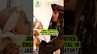 Johnny Depp visited Children’s hospital in Captain Jack Sparrow getup. #johnnydepp #support #shorts